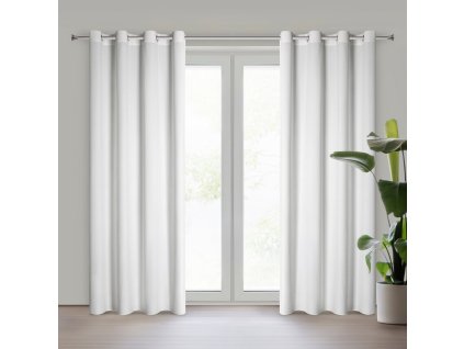 21022 zaslona gotowa pierre 140 x 250 cm bialy