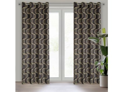 65755 zaslona gotowa pola 140 x 250 cm czarny