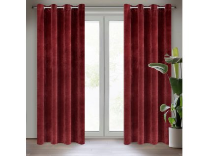 19900 zaslona gotowa ria 140 x 250 cm ciemnobordowy