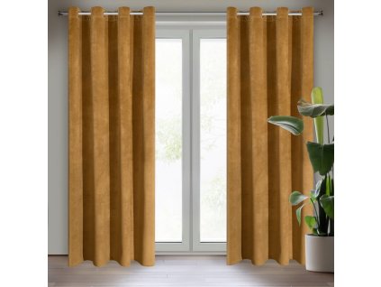 9739 zaslona gotowa ria 140 x 250 cm miodowy