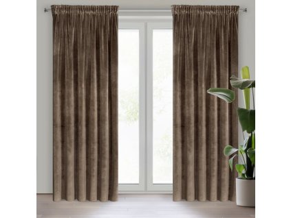 19915 zaslona gotowa ria na tasmie 140 x 270 cm brazowy