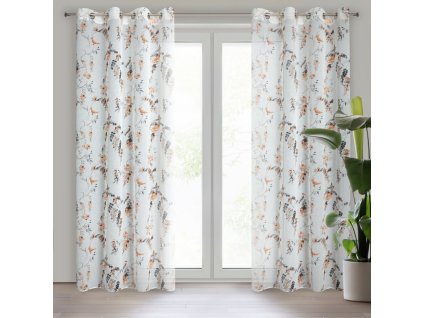 37186 zaslona gotowa riki 140 x 250 cm rudy