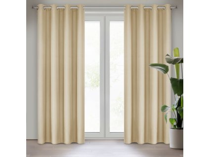 58240 zaslona gotowa rita 140 x 250 cm bezowy