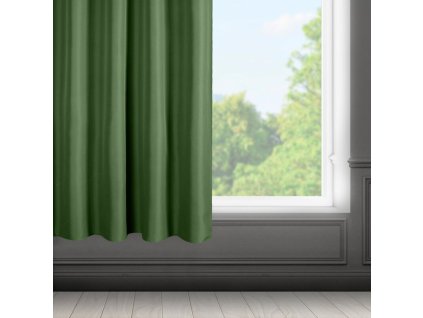7669 zaslona gotowa rita na tasmie 140 x 175 cm ciemnozielony