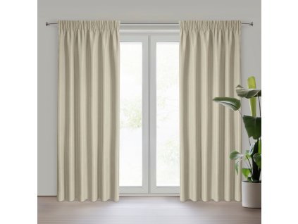 15577 zaslona gotowa rita na tasmie 140 x 270 cm ciemnobezowy