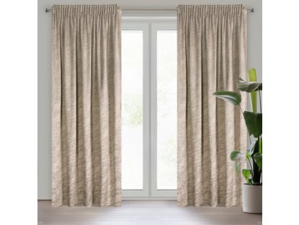 60511 zaslona gotowa riva na tasmie 140 x 270 cm ciemnobezowy