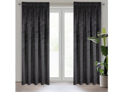 60517 zaslona gotowa riva na tasmie 140 x 270 cm czarny