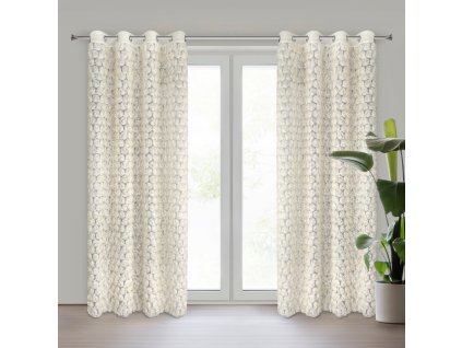 8029 zaslona gotowa roses 1 140 x 250 cm kremowy