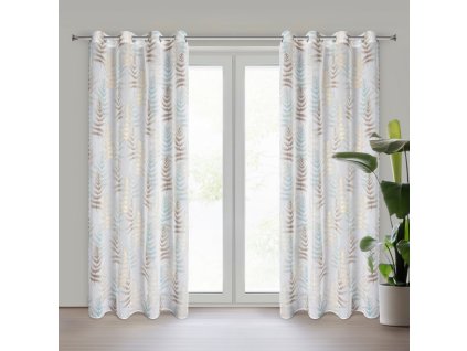 11035 zaslona gotowa ruti 140 x 250 cm kremowy