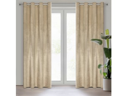 38611 zaslona gotowa samanta 140 x 250 cm bezowy