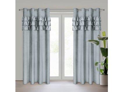 12976 zaslona gotowa sami 140 x 250 cm srebrny