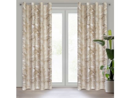 45463 zaslona gotowa samira 140 x 250 cm bialy