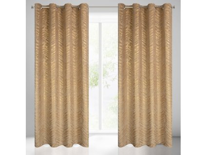 53995 zaslona gotowa sara 140 x 250 cm ciemnobezowy