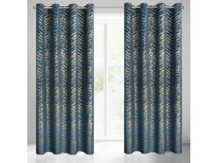 54001 zaslona gotowa sara 140 x 250 cm granatowy