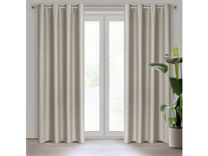 35296 zaslona gotowa selina 140 x 250 cm ciemnobezowy