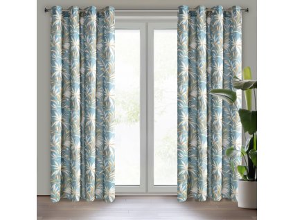 41842 zaslona gotowa sema 140 x 250 cm turkusowy