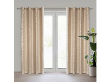 13030 zaslona gotowa semi 140 x 250 cm bezowy