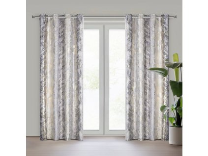 6247 zaslona gotowa sofi 135 x 250 cm srebrny