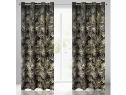 56242 zaslona gotowa stella 140 x 250 cm czarny