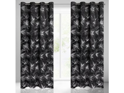 56245 zaslona gotowa stella 140 x 250 cm czarny