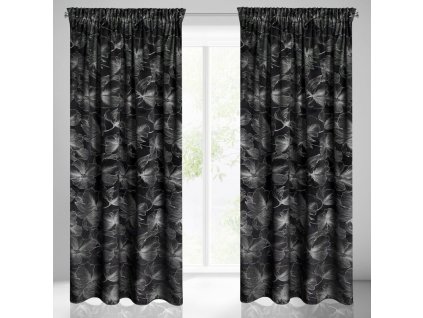 43606 zaslona gotowa stella na tasmie 140 x 300 cm czarny