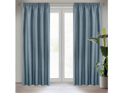 63259 zaslona gotowa style na tasmie 140 x 270 cm niebieski