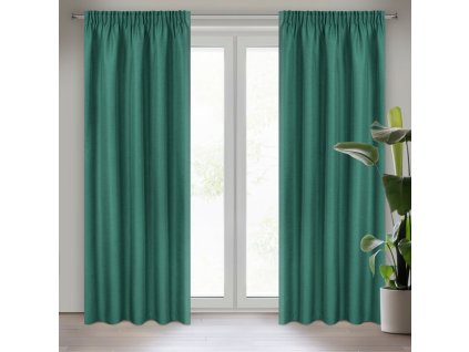 63253 zaslona gotowa style na tasmie 140 x 270 cm zielony