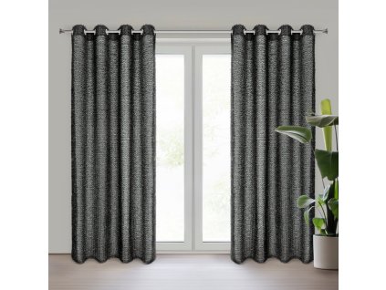 14266 zaslona gotowa tiffany 135 x 250 cm czarny