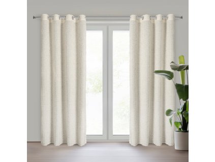 14272 zaslona gotowa tiffany 135 x 250 cm kremowy