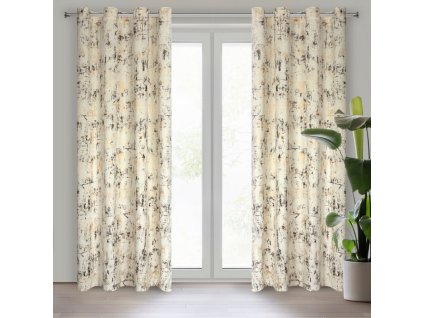 31207 zaslona gotowa tonia 140 x 250 cm kremowy
