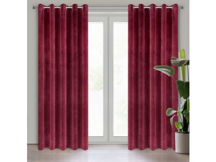 9634 zaslona gotowa villa 140 x 250 cm bordowy