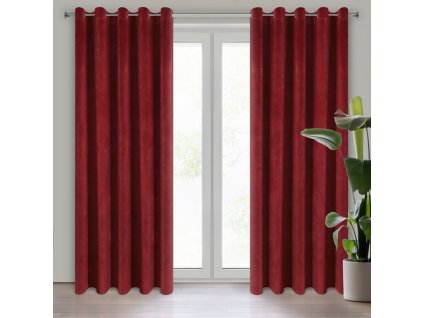 24967 zaslona gotowa villa 140 x 250 cm ciemnobordowy