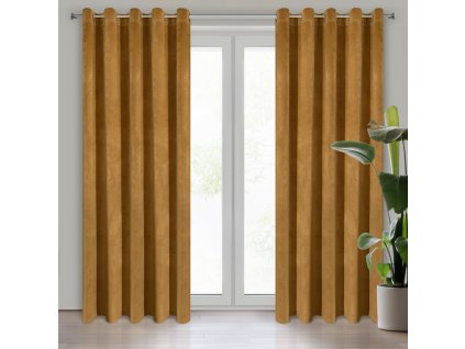 9757 zaslona gotowa villa 140 x 250 cm miodowy