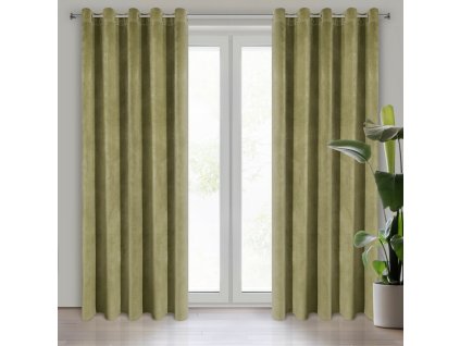 24973 zaslona gotowa villa 140 x 250 cm oliwkowy