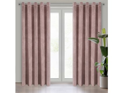57112 zaslona gotowa villa 140 x 250 cm pudrowy roz