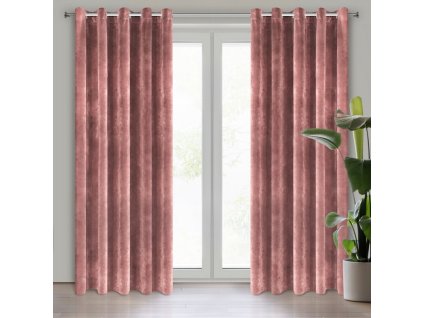 61081 zaslona gotowa villa 140 x 250 cm rozowy