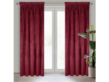 24976 zaslona gotowa villa na tasmie 140 x 270 cm bordowy