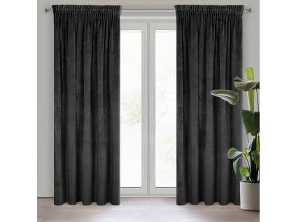 9655 zaslona gotowa villa na tasmie 140 x 270 cm czarny