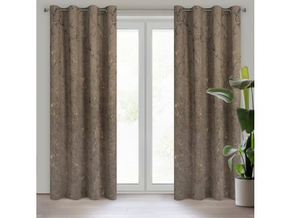 58156 zaslona gotowa wera 140 x 250 cm brazowy