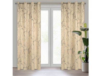 58153 zaslona gotowa wera 140 x 250 cm kremowy