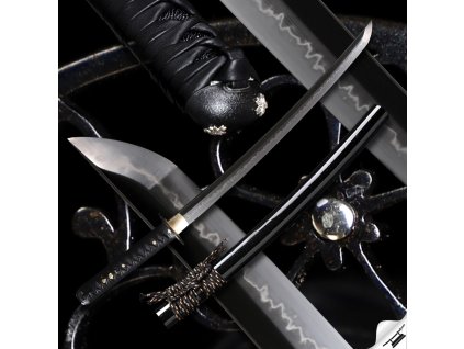 30201 23 buke japanese wakizashi t 10 steel yokote sanbon sugi hamon