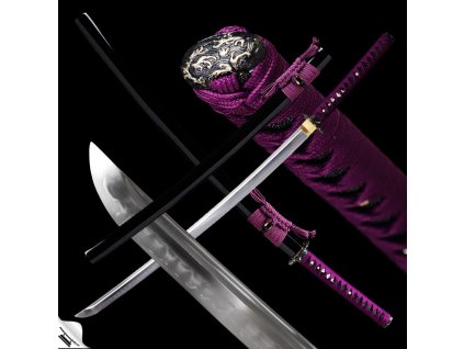 29997 11 fomu japanese katana folded steel 1075 yokote real choji hamon