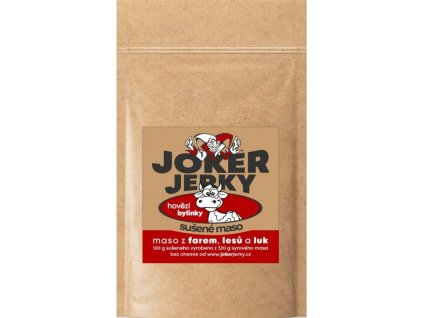 25962 1 joker jerky hovezi susene maso bylinky 75g