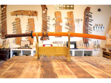 26004 11 katana hiromasa z oceli aisi 1045 s kresbou na ostri