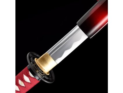 26163 8 katana judaci z uhlikove oceli aisi 1045 lestena imitace hamonu