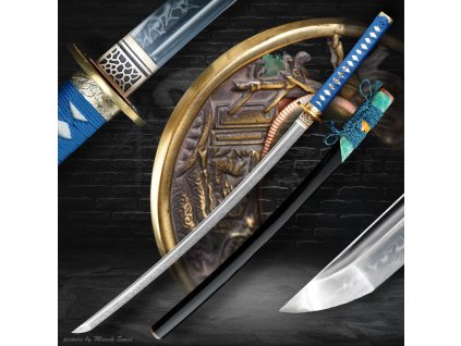 26127 14 katana sacuki z uhlikove oceli aisi 1095 realny hamon yahazu