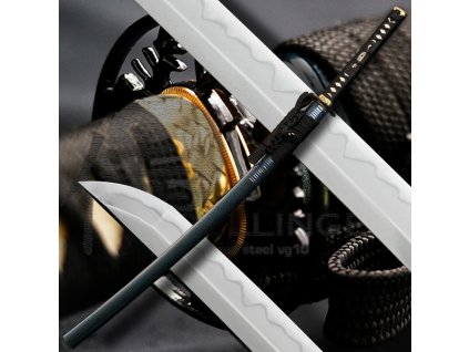 26133 18 katana suzukaze z uhlikove oceli aisi 1095 realny hamon choji