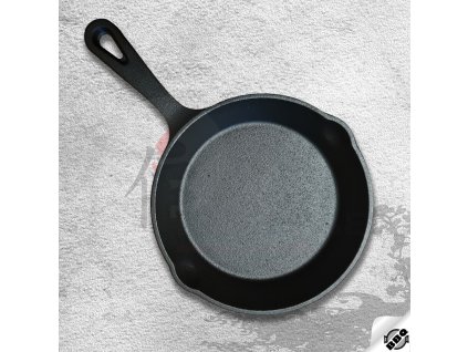 25731 3 litinova panev o prumeru 25 cm pro dokonale restovani smazeni peceni a duseni