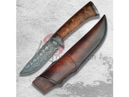 25560 10 lovecky nuz perler damascus