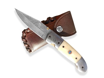 28575 13 lovecky zaviraci damaskovy nuz dellinger gunnvor clip